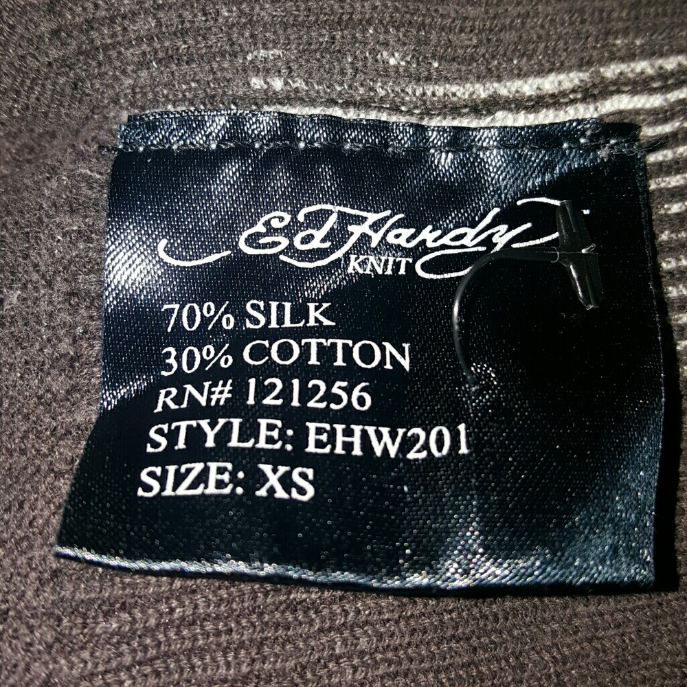 Ed Hardy Silk Hoodie - Picture 3 of 3